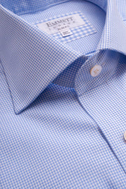 Blue Micro Houndstooth Shirt