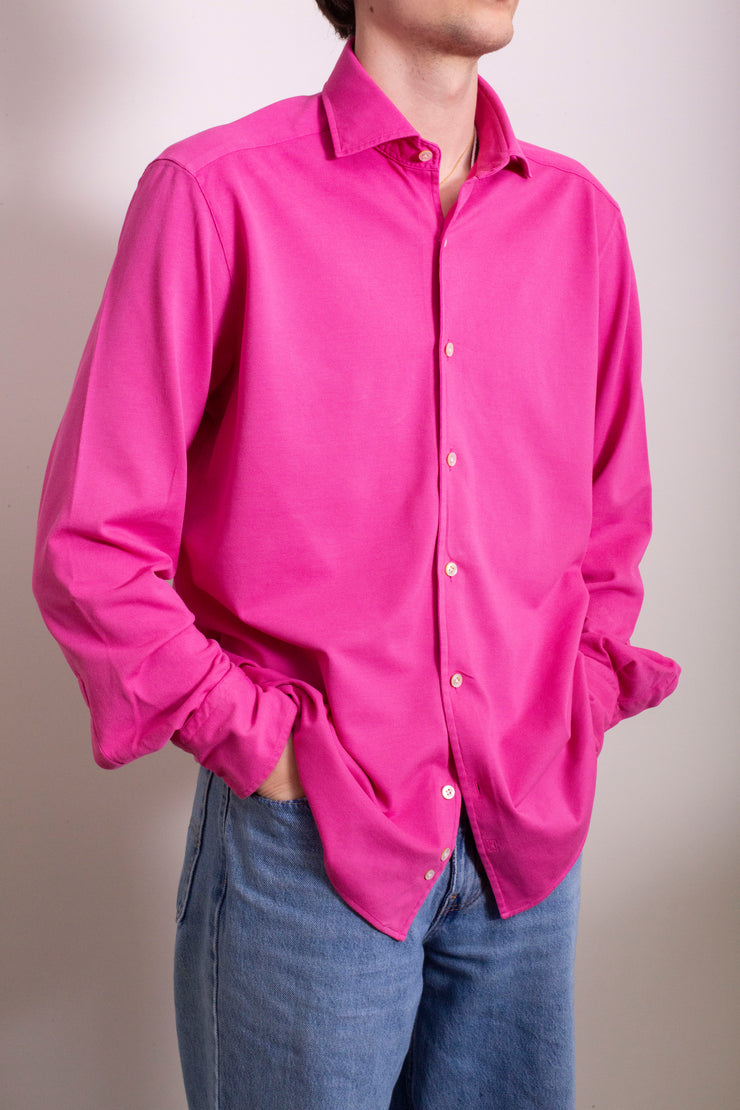 Cherry Pink Pique Polo Shirt