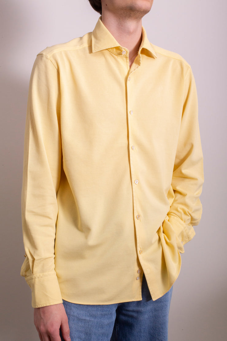Yellow Pique Polo Shirt