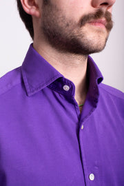 Dark Purple Pique Polo Shirt