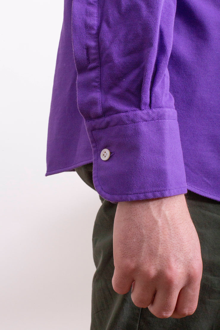 Dark Purple Pique Polo Shirt