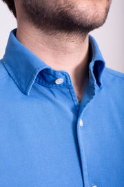 Turquoise Blue Pique Polo Shirt