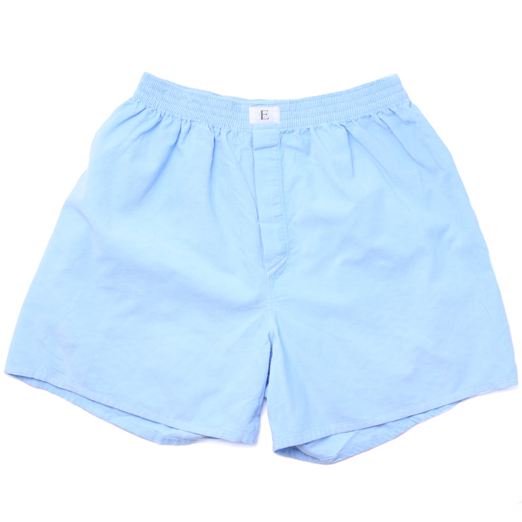 Sky Blue Cord Boxer Shorts