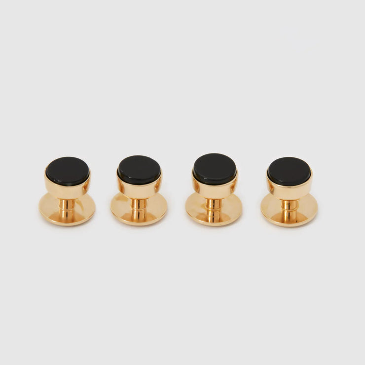 Gold and Onyx Studs