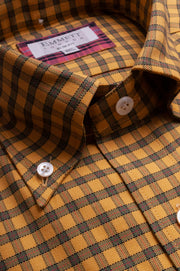 Yellow Oxford Check Shirt