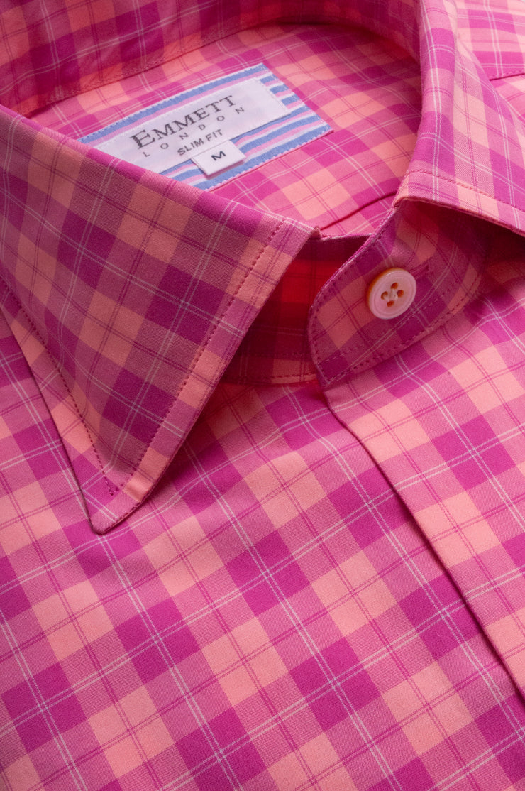 Pink On Pink Checks Shirt