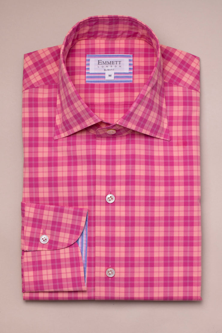 Pink On Pink Checks Shirt