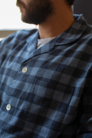 Blue On Blue Brushed Cotton Pyjamas