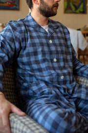 Blue On Blue Brushed Cotton Pyjamas