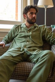 Green Brushed Cotton Pyjamas