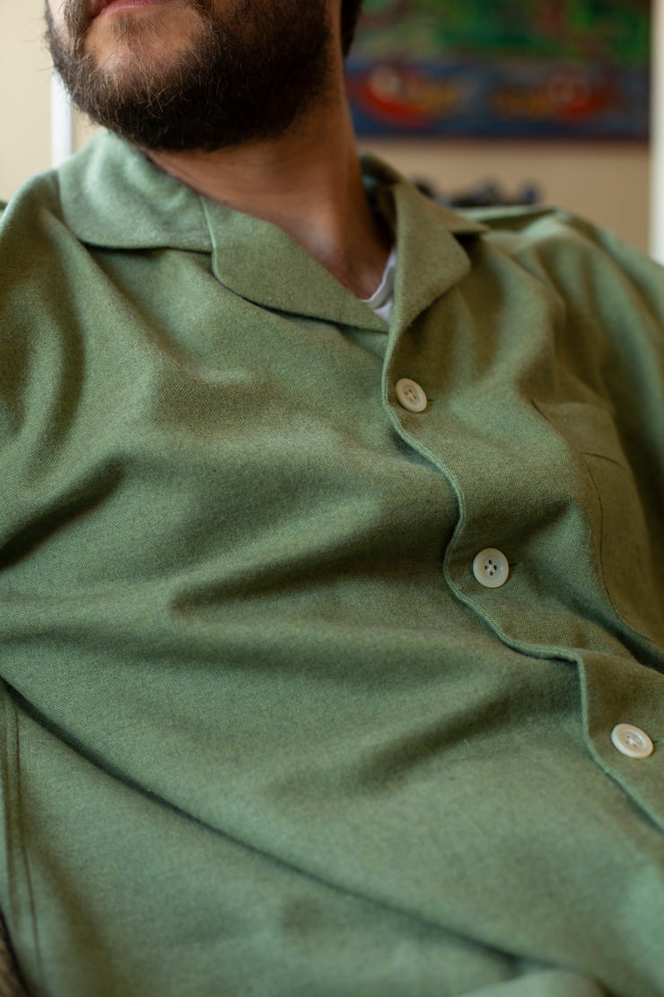 Green Brushed Cotton Pyjamas