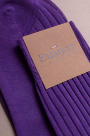 Purple Cotton Socks