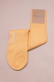 Yellow Cotton Socks