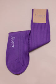 Purple Cotton Socks