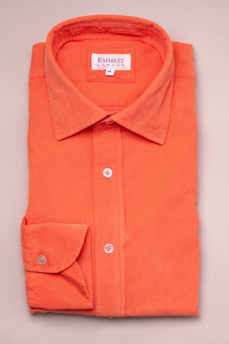 Orange Baby Cord Shirt