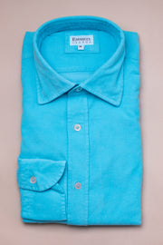 Turquoise Baby Cord Shirt