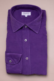 Dark Purple Baby Cord Shirt