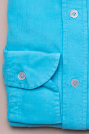 Turquoise Baby Cord Shirt