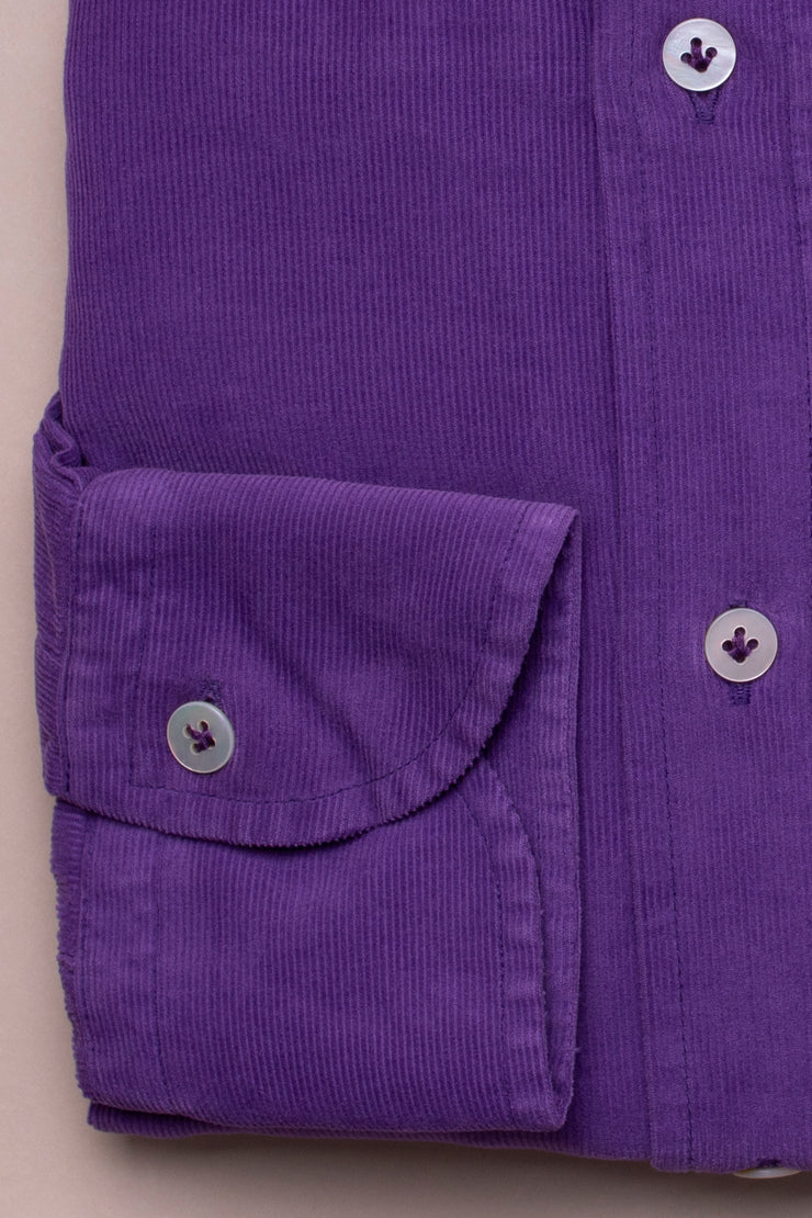 Dark Purple Baby Cord Shirt