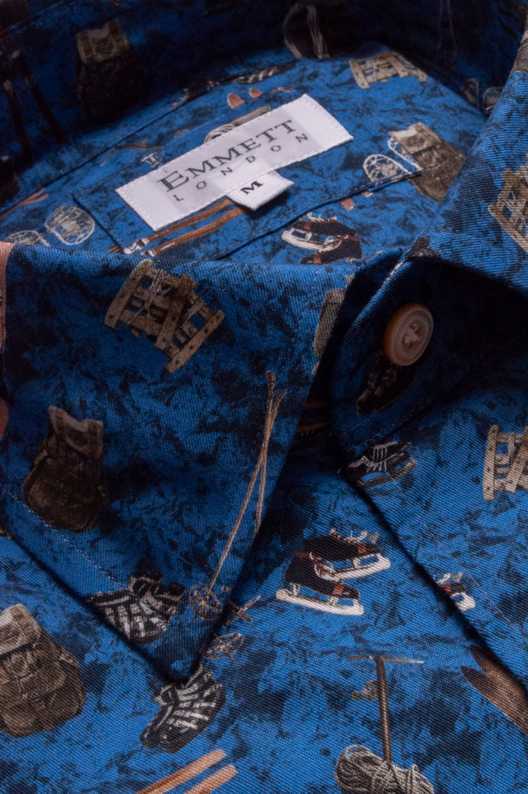 Ski Equipment Print Shirt