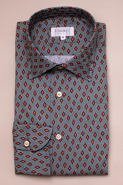 Diamond Geometric Print Shirt