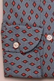 Diamond Geometric Print Shirt