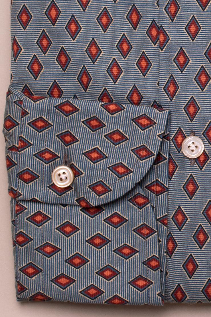 Diamond Geometric Print Shirt