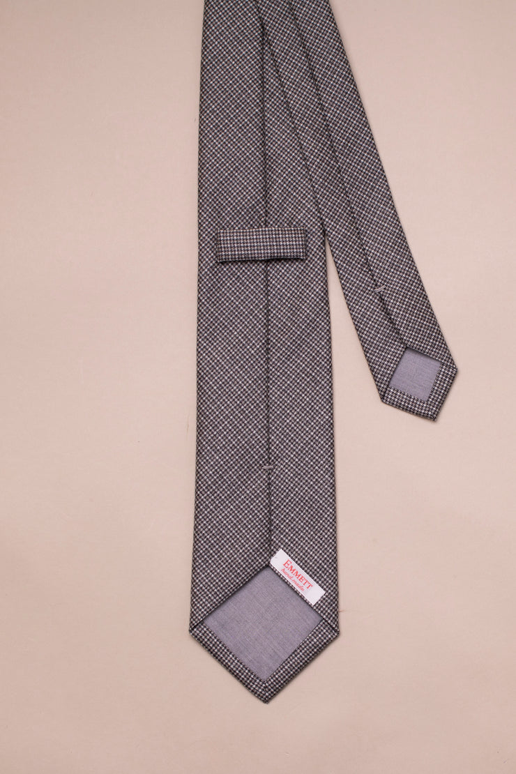 Grey Houndstooth Tie
