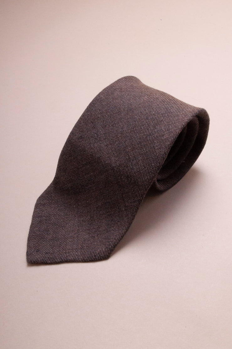 Dark Beige Wool Tie