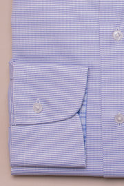 Blue Micro Weave Shirt Shirt
