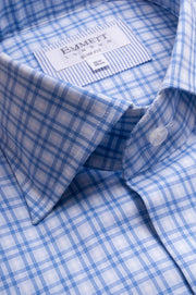 Super lightweight Blue Twill Check Shirt