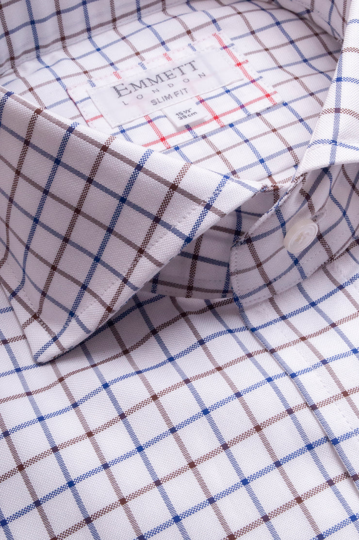 Brown And Blue Country Check Shirt
