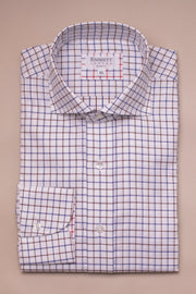 Brown And Blue Country Check Shirt