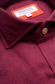 Supersoft Herringbone Red Shirt