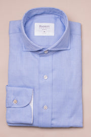 Supersoft Blue Herringbone Shirt
