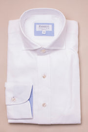 Supersoft White Herringbone Shirt