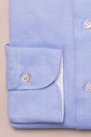 Supersoft Blue Herringbone Shirt