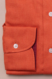 Supersoft Orange Herringbone Shirt