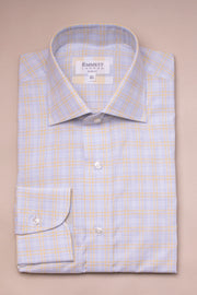 Small Yellow And Blue Checked Shirt