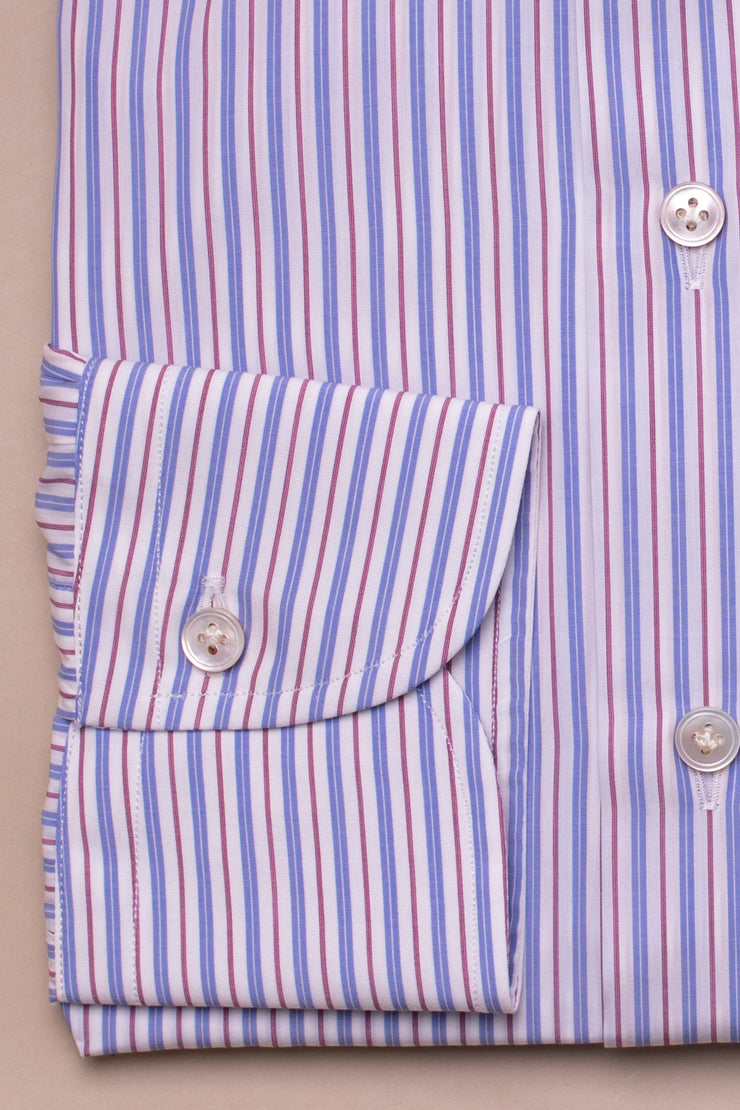 Red And Blue Striped Shirt