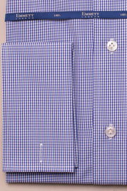 Blue Micro Gingham 140s Shirt