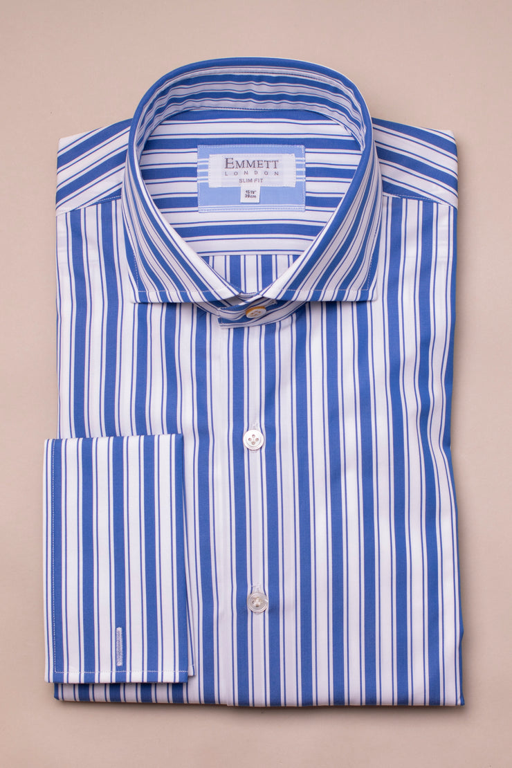 Triple Blue Striped Shirt