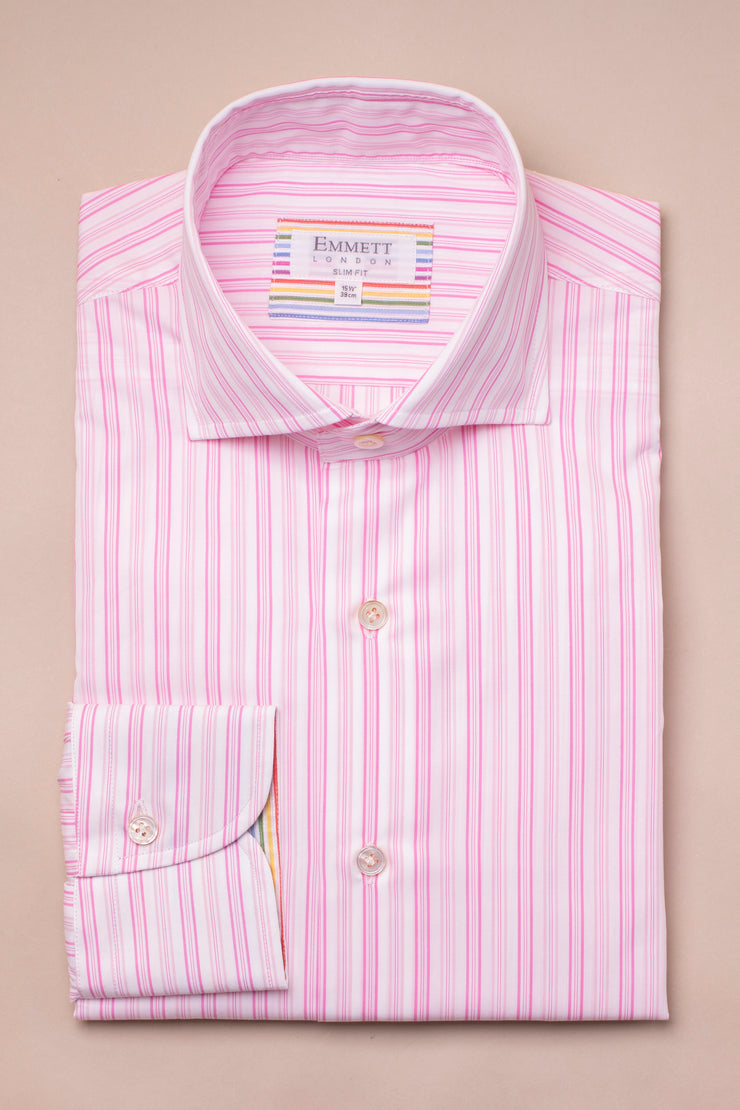 Mixed Pink Striped Shirt