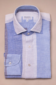Blue On Blue Linen Shirt