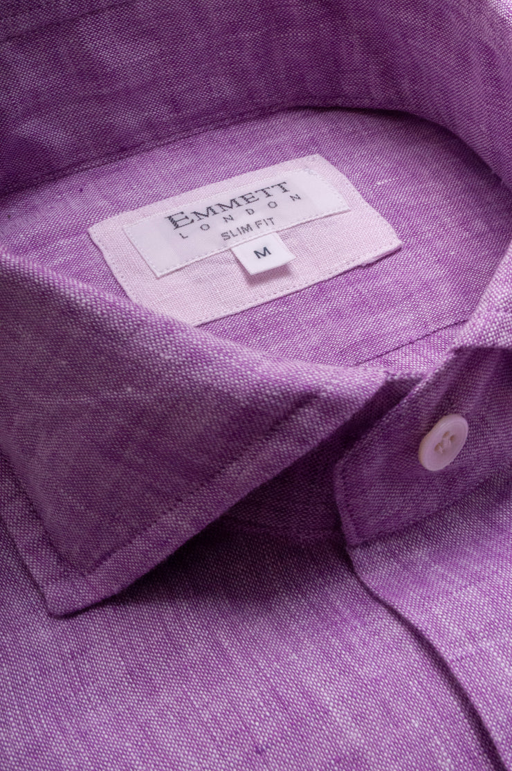 Purple Linen Shirt