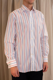 Red And White Fine Striped Shirt