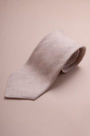 Cream Linen Tie
