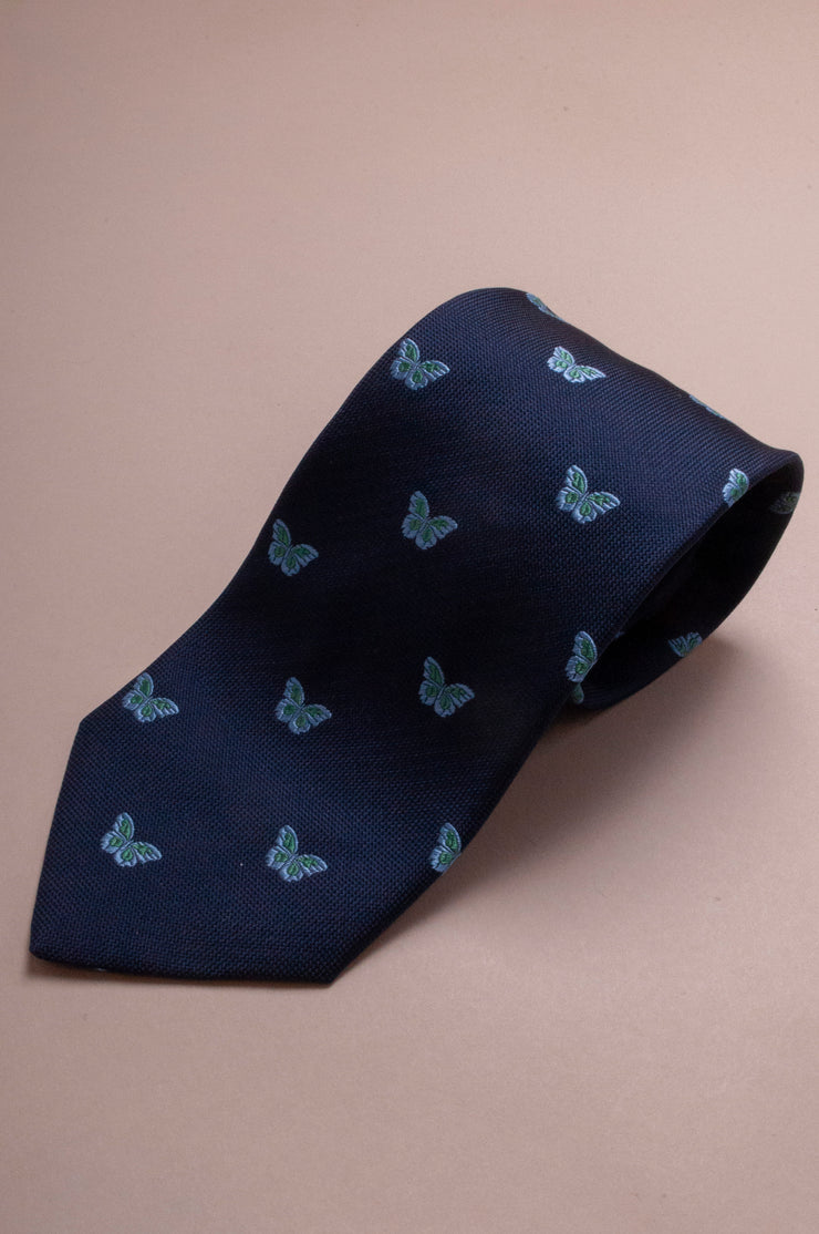 Dark Blue Butterfly Tie