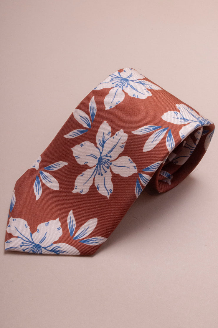 Summer Flower Silk Tie