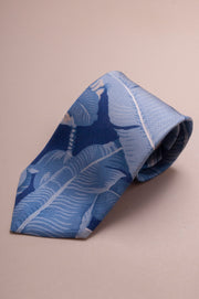 Bold Blue Floral Tie